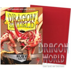 Standard Sleeves - Blood Red - 100CT - Dragon Shield